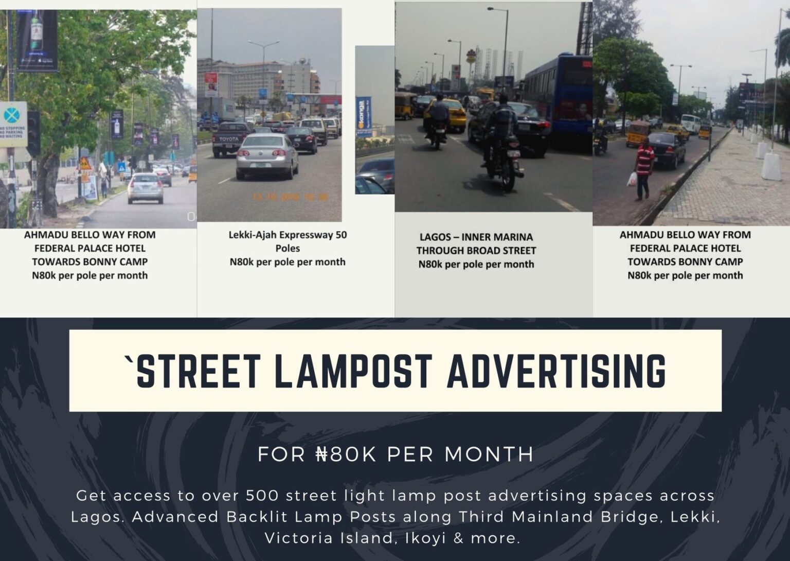 Street Light Lamp Post Advertising in Lagos SkillPatron
